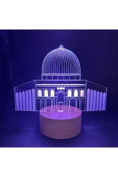 BY-LAMP 3 Boyutlu Kubbet-üs Sahra Figürlü Dekoratif Hediye Led Masa Lambası thumbnail 4