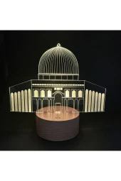 BY-LAMP 3 Boyutlu Kubbet-üs Sahra Figürlü Dekoratif Hediye Led Masa Lambası thumbnail 1