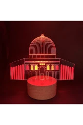 BY-LAMP 3 Boyutlu Kubbet-üs Sahra Figürlü Dekoratif Hediye Led Masa Lambası thumbnail 3