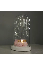 BY-LAMP Yeni Doğan Bebeğe Hediye Pembe Bebek Patiği Figürlü Lamba thumbnail 3