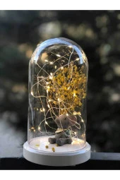 BY-LAMP Işıklı Fanus Çantalı Fil Figürlü Led Lamba Doğum Günü Hediyesi Gece Lambası thumbnail 4