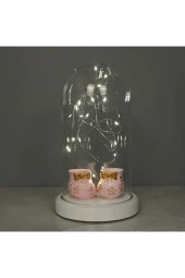 BY-LAMP Yeni Doğan Bebeğe Hediye Pembe Bebek Patiği Figürlü Lamba thumbnail 1