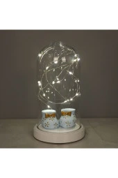 BY-LAMP Işıklı Mavi Bebek Patiği Led Gece Lambası Bebek Doğum Hediyesi thumbnail 1