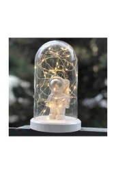 BY-LAMP Gümüş Astronot Figürlü Işıklı Led Lamba Uzay Temalı Çocuk Odası Hediyesi thumbnail 2