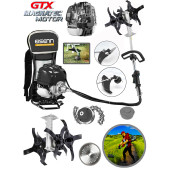 Eisenn Germany Esx-900 Turbo 20 Hp Sırt Tipi Çim Ot Çalı Biçme Tırpanı + Akrobat Çapa Aparatı - 1
