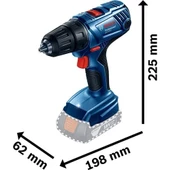 Bosch Professional GSR 180-LI 18 Volt 2.0 Ah Çift Akülü Darbesiz Delme/Vidalama - 4