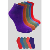 Kadın Kaliteli Bambu Patik Çorap (5 ADET) Dikişsiz Görünmez Parfümlü Kısa Model Çorap - 4