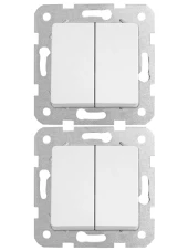 Viko Linnera Komütatör Beyaz 90440002 (Çerçeve Dahil) (2 Adet) thumbnail 1