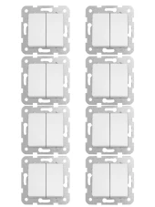 Viko Linnera Komütatör Beyaz 90440002 (Çerçeve Dahil) (8 Adet) thumbnail 1