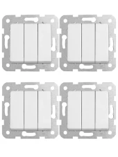 Viko Linnera Üçlü Anahtar Beyaz 90440068 (Çerçeve Dahil) (4 Adet) thumbnail 1