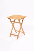 Meya Dekor Balkon Bahçe Mutfak 3'lü Bistro Set Katlanır 2 Sandalye 1 Masa - 4