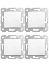 Viko Linnera Anahtar Beyaz (Çerçeve Dahil) 9044001 (4 Adet) thumbnail 1