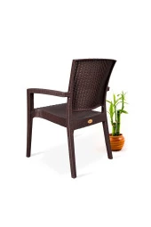 Nar Sokağı 6 Adet Zeugma Rattan Kollu Sandalye Koltuk 6'Lı Set - 5