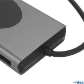 ScHitec 15in1 Hub Kablosuz Şarj/Type-C to 4K HDMI/UsbA 3.0/TF SD/VGA/3.5mm/AUX/PD/RJ45 Gigabit Ethernet Dönüştürücü Adaptör - 6