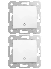 Viko Linnera Light Mekanizma Anahtar Beyaz (Çerçeve Dahil) 90440003 (2 Adet) thumbnail 1