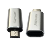 Lightnin 8 pin dişi to mikro usb erkek çevirici şarj adaptörü thumbnail 1