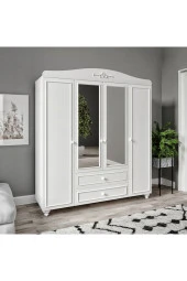 VENATTO Romantic 4 Kapılı Aynalı Dolap - 1