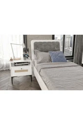 VENATTO Trio Karyola 100X200 Beyaz (%100Mdf) - 2