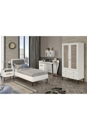 VENATTO Trio Karyola 100X200 Beyaz (%100Mdf) - 3