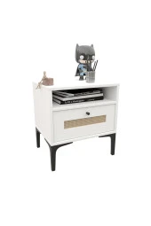 VENATTO Trio M Genç Odası Beyaz - Trio 2 Kapılı Dolap, Trio Çalışma Masası, Trio Komodin, Trio Karyola 90X190 (%100Mdf) - 4