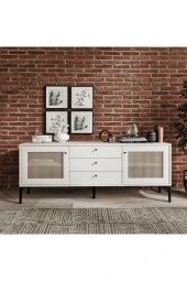 VENATTO Trio 3 Çekmeceli Konsol Beyaz (%100Mdf) - 5