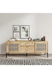 VENATTO Trio 3 Çekmeceli Konsol Meşe (%100Mdf) - 3