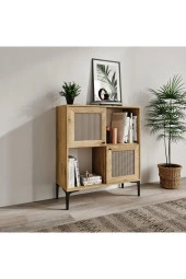 VENATTO Trio Kare Kitaplık Meşe (%100Mdf) thumbnail 1