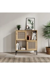 VENATTO Trio Kare Kitaplık Meşe (%100Mdf) thumbnail 2