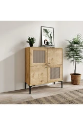 VENATTO Trio Focus Kare Kitaplık Meşe (%100Mdf) - 1