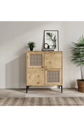 VENATTO Trio Focus Kare Kitaplık Meşe (%100Mdf) - 2