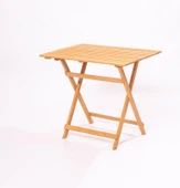 Meya Dekor Balkon - Bahçe 5'li Katlanabilir Bistro Set 4 Sandalye 1 Bahçe 60X80 cm Masa - 4