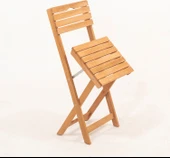 Meya Dekor Balkon - Bahçe 5'li Katlanabilir Bistro Set 4 Sandalye 1 Bahçe 60X80 cm Masa - 2