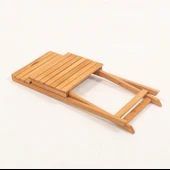 Meya Dekor Balkon - Bahçe 5'li Katlanabilir Bistro Set 4 Sandalye 1 Bahçe 60X80 cm Masa - 3