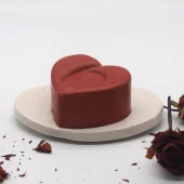 Tardan Doğal El Yapımı Dekoratif Banyo ve El Sabunu Kalp Desenli -Gül Kokulu- 2 Adet - 3