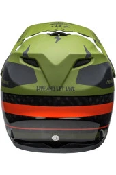 Full 9 Full Face Bisiklet Kaskı Green Orange Large - 1