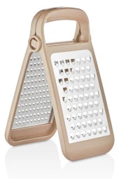 Flosoft Ayrılabilir Inox Paslanmaz Çelik Rende, Pratik Katlanabilir Özel Tasarım Rende Bej - 6