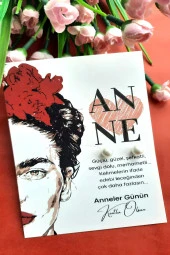 20 Adet İnci Küpe-  FRIDA FACE Kuşe Kartlı Anneler Günü Hediyesi - Jelatinli - 1