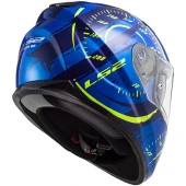 LS2 STREAM EVO TACHO MAVİ-NEON SARI KASK thumbnail 2
