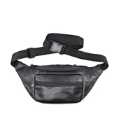 Lederax %100 Hakiki Deri Freebag Bel Çantası Siyah - 5