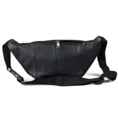 Lederax %100 Hakiki Deri Freebag Bel Çantası Siyah - 4