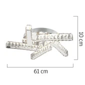 Apliqa LİYA BÜYÜK KROM KRİSTAL TAŞLI LED AVİZE thumbnail 5