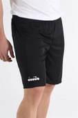Diadora Düz  Siyah Antrenman - Spor Şort - DDANT-SORT - 4