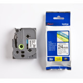 Brother P-Touch TZE-251 24MM x 8m Beyaz Üzerine Siyah Orijinal Laminasyon Etiket Şeridi - 2