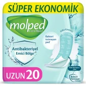 Molped Antibakteriyel Hijyenik Ped Uzun 80 Adet Süper Ekonomik Pk (4PK*20) - 3