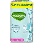 Molped Antibakteriyel Hijyenik Ped Uzun 120 Adet Süper Ekonomik Pk (6PK*20) - 2