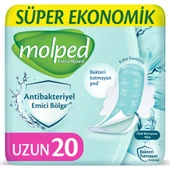 Molped Antibakteriyel Hijyenik Ped Uzun 120 Adet Süper Ekonomik Pk (6PK*20) - 3