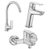 Eca Lia Lavabo Musluk, Eviye Mutfak Ve Banyo Batarya Seti thumbnail 1