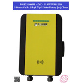 PWR33 HOME-EVC-11 kW WALLBOX - 5 MT KABLO ÇIKIŞLI ELEKTRİKLİ ARAÇ ŞARJ CİHAZI - 1