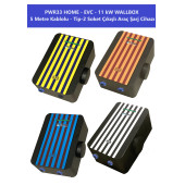 PWR33 HOME-EVC-11 kW WALLBOX - 5 MT KABLO ÇIKIŞLI ELEKTRİKLİ ARAÇ ŞARJ CİHAZI - 10