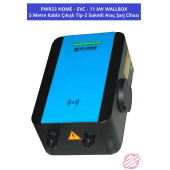 PWR33 HOME-EVC-11 kW WALLBOX - 5 MT KABLO ÇIKIŞLI ELEKTRİKLİ ARAÇ ŞARJ CİHAZI - 5
